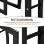 Vedställ Metall 60 x 25 x 100 cm Svart