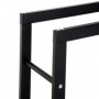 Vedställ Metall 60 x 25 x 100 cm Svart