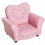 Relax Barnfåtölj Hjärtformad Rosa 59 x 41,5 x 49 cm