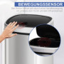 Soptunna Automatisk Sensor 58L Rostfritt Stål 40,9 x 28,9 x 68 cm