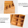 Skrivbordsställ Förvaring Box 2 Lådor 33 x 20,5 x 15,5 cm Ek