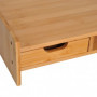 Skärmstöd med Låda Bambu 49 x 25 x 11 cm