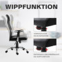 Kontorsstol Höjdjusterbar Ergonomisk Läder Svart