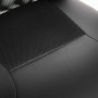 Kontorsstol Höjdjusterbar Ergonomisk Läder Svart