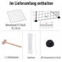 Lekhage för Små Husdjur DIY Metallnät 106 x 73 x 36 cm Svart