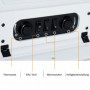 Elektrisk Kamin 950/1850 W med Flamma Effekt 41,5 x 28 x 54,8 cm Vit