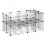 Lekhage För Smådjur DIY Metall 146 x 73 x 73 cm Svart