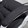 Ergonomisk Kontorsstol Lutning Funktion Svart Linne