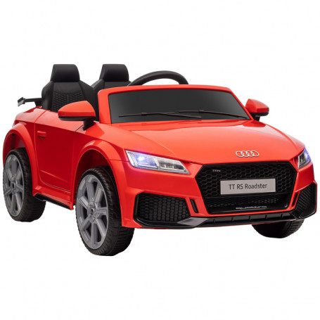 Elbil för 2 Barn med Fjärrkontroll Audi TT RS Roadster, 3 km/h Röd