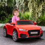Elbil för 2 Barn med Fjärrkontroll Audi TT RS Roadster, 3 km/h Röd