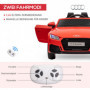Elbil för 2 Barn med Fjärrkontroll Audi TT RS Roadster, 3 km/h Röd