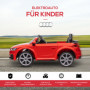 Elbil för 2 Barn med Fjärrkontroll Audi TT RS Roadster, 3 km/h Röd