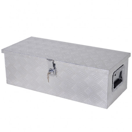 Utrustningslåda med Lås med Bärhandtag Aluminium 76 x 33 x 25 cm