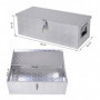 Utrustningslåda med Lås med Bärhandtag Aluminium 76 x 33 x 25 cm