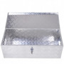 Utrustningslåda med Lås med Bärhandtag Aluminium 76 x 33 x 25 cm