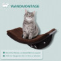 Katt Väggsäng 41 x 28 x 21 cm 10 kg - Brun