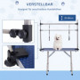 Trimbord Hund / Husdjursskötsel Bord Vikbar 107 x 60 x 170 cm