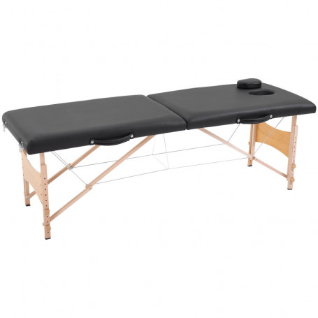 Massagebänk Höj- och Sänkbar, Fällbar 150 kg - 186 x 60 x 58-81 cm