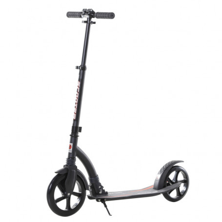 Sparkcykel Hopfällbar Höj- och Sänkbar Svart