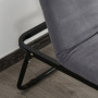 Hopfällbar Gästsäng Grå med Justerbar Rygg 192 x 68 x 37 cm