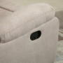 TV-fåtölj / Avslappningsfåtölj 145° Lutbar Beige Linne