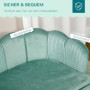 Hundsoffa / Kattsoffa Sammet Grön 98,5 x 60,5 x 35,5 cm upp till 25 kg