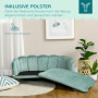 Hundsoffa / Kattsoffa Sammet Grön 98,5 x 60,5 x 35,5 cm upp till 25 kg