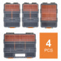 Verktygslåda Set Smådelar Sortering 28,7 x 22,5 x 5,5 cm Orange - Svart
