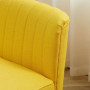 Loungesoffa 2-sits Gul Tyg 117 x 56,5 x 77 cm