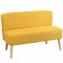Loungesoffa 2-sits Gul Tyg 117 x 56,5 x 77 cm