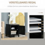 Sängbord - Sidobord Industriell Design Metall 50 x 40 x 47 cm