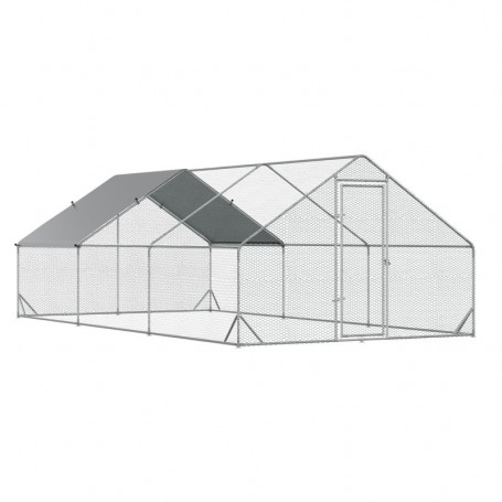 Hönshus Frigående för 12-18 Höns / Anka / Kanin 3 x 6 x 2 m