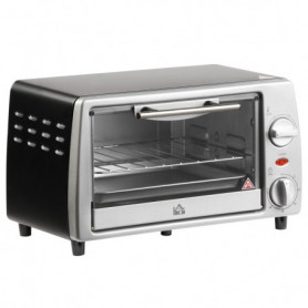 Miniugn - Brödrost 10 L 750W Bakar Pizzor upp till 22 cm Silver