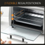 Miniugn - Brödrost 10 L 750W Bakar Pizzor upp till 22 cm Silver