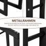 Vedställ Metall 60 x 25 x 150 cm Svart