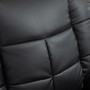 Massagefåtölj med Fotstöd, Lutningsfunktion Svart Läder 94 x 99 x 99 cm