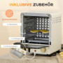Miniugn / Pizzaugn 15 L 1000 W Krämvit