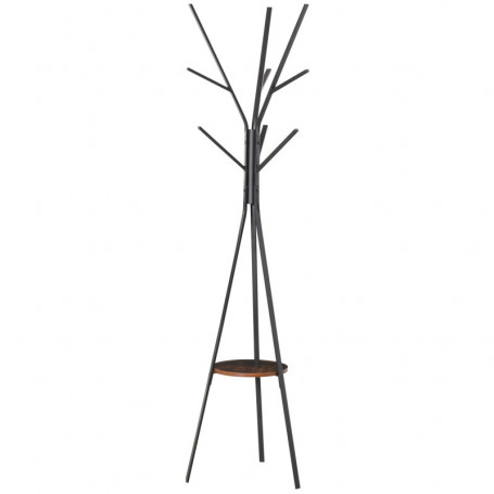 Tamburmajor Scandi Design, 7 klädkrokar, Svart Brun