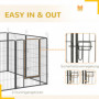 Stor Hundgård Modular Design 16 Panel x 3,2 x 3,2 x 1 m 2 Dörrar St...