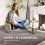 Relax Fåtölj Flexy Avtagbara Ben 75 x 68 x 78 cm Läder Beige