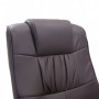 Massagefåtölj med Fotpall Brun Läder 77 x 84 x 95 cm