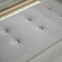 Sängbänk Lyx med Förvaring Sammet Ljusgrå 107 x 42 x 65 cm