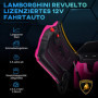 Elbil för barn Lamborghini, 3-5 år, mjuk körning, med Fjärrkontroll Rosa