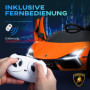 Elbil för Barn Lamborghini, 3-5 år, mjuk körning, med Fjärrkontroll Orange