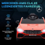 Ebil för Barn Mercedes-AMG CLA 45 med Fjärrkontroll Röd