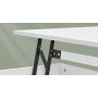 Soffbord med höjbar skiva åt 2 sidor med 2 lådor 100 x 50 x 48 cm - Snövit