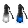Mångsidig LED-ficklampa med UV-funktion – perfekt för alla tillfällen!