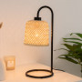 Bordslampa Rak Bambu Svart "Ali" H.44 cm