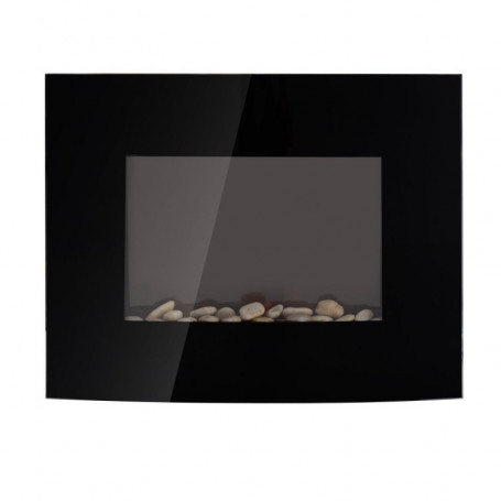 Elektrisk Kamin Väggmontering 900/1800 W 114 x 65 x 52 cm Svart