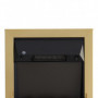 Elektrisk Kamin Flameffekt 1000/2000W 48,2 x 18,5 x 59,2 cm Guld